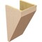 Ekena Millwork 11"W x 11"D x 22"H Wide Concord Rough Cedar Woodgrain TimberThane Corbel, Primed Tan CORUR11X11X22CONRCPR - alternate 4